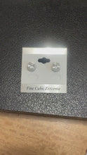 Load and play video in Gallery viewer, Silver  Stud Earrings
